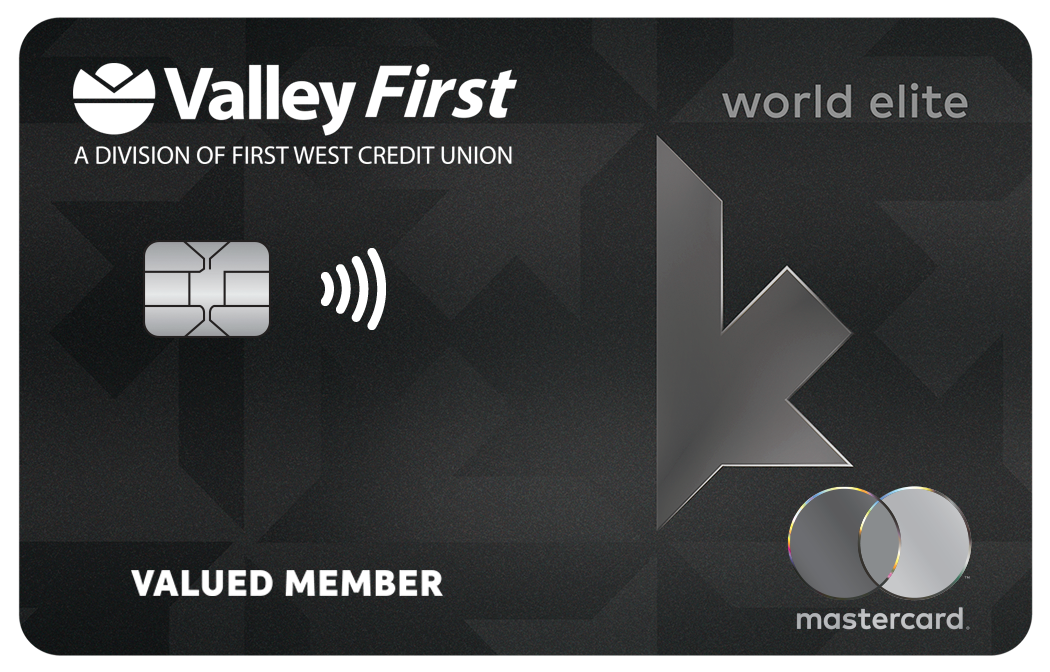Valley First Cash Back World Elite® Mastercard